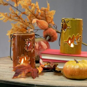maple leaf ceramic candle holder next deal shop